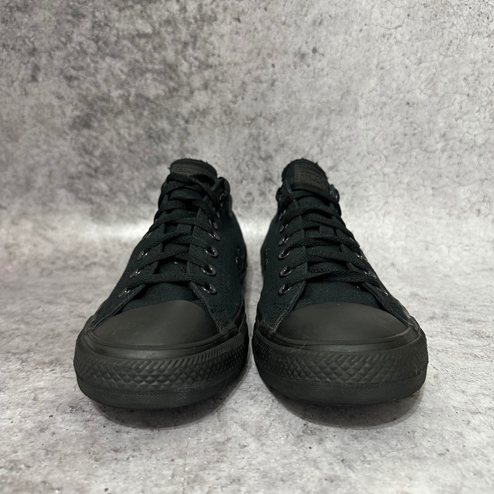 Converse Chuck Taylor All Star Mens 10.5 Black Monochrome Low Top Sneakers - Picture 3 of 8